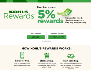 mykohlscard rewards